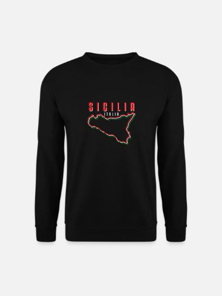 Sizilien flagge Sizilien Palermo Italien - Unisex Pullover - Schwarz