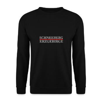 Schneeberg Erzgebirge - Unisex Pullover - Schwarz - Vorne - Alina (178cm) & Michal (187cm)