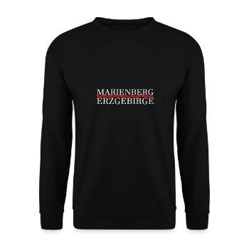 Marienberg Erzgebirge - Unisex Pullover - Schwarz - Vorne - Alina (178cm) & Michal (187cm)