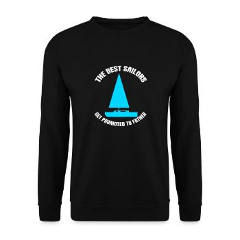 Voile Papa Papa Père Marin Bateau Bateau Papa Voile - Sweat-shirt Unisexe - noir - Devant - Alina (178cm) & Michal (187cm)