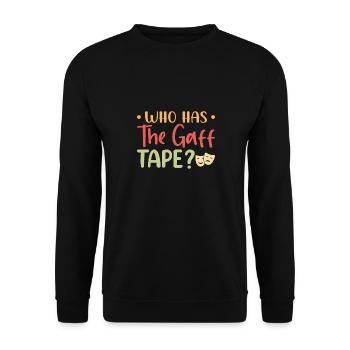 Who has the gaff tape? Musicals Theatre - Unisex Sweatshirt - black - Front - Alina (178cm) & Michal (187cm)