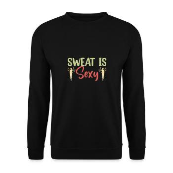 Les coureurs de marathon qui transpirent sont sexy - Sweat-shirt Unisexe - noir - Devant - Alina (178cm) & Michal (187cm)