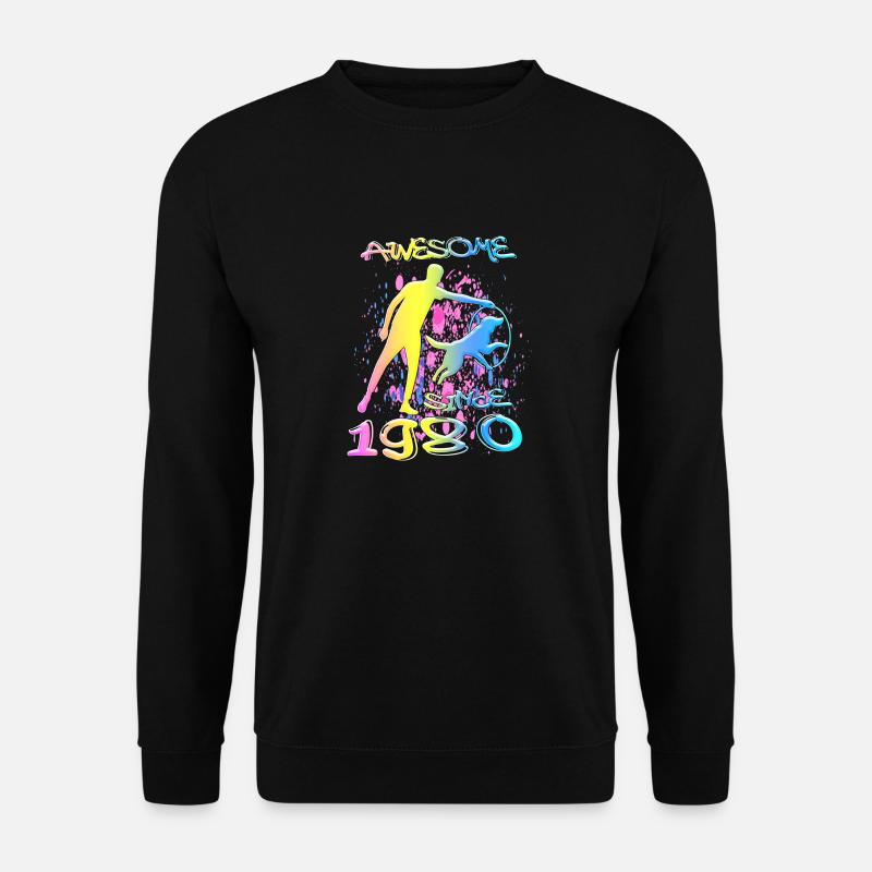 Awesome since 1980. Agility, Hundetraining - Unisex Sweatshirt - black