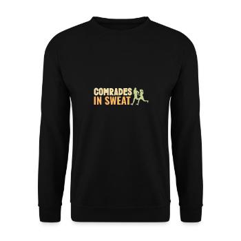 Comrades in sweat Track & field - Unisex Sweatshirt - black - Front - Alina (178cm) & Michal (187cm)