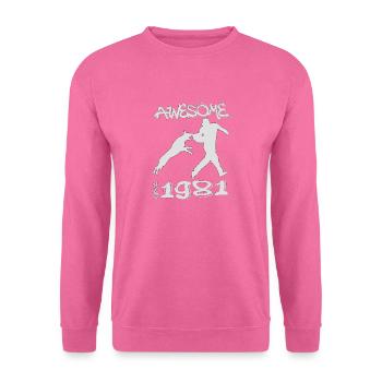 Awesome since 1981. Agility, Hundetraining - Unisex Pullover - Pink - Vorne