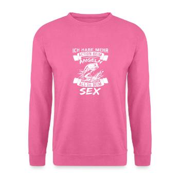 Lustige Versaute Angler Sprüche Angeln Outfit - Unisex Pullover - Pink - Vorne