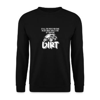 De tous les chemins que vous empruntez, camion tout-terrain - Sweat-shirt Unisexe - noir - Devant - Alina (178cm) & Michal (187cm)