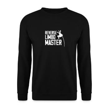 Reverse Limbo Master, Stabhochsprung - Unisex Pullover - Schwarz - Vorne - Alina (178cm) & Michal (187cm)