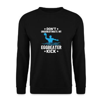 Water Polo Wasserball - Unisex Sweatshirt - black - Front - Alina (178cm) & Michal (187cm)