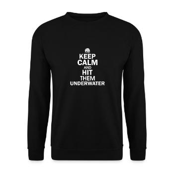 Water Polo Wasserball - Unisex Sweatshirt - black - Front - Alina (178cm) & Michal (187cm)