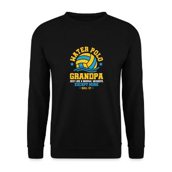 Water Polo Wasserball - Unisex Sweatshirt - black - Front - Alina (178cm) & Michal (187cm)
