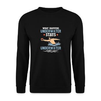 Water Polo Wasserball - Unisex Sweatshirt - black - Front - Alina (178cm) & Michal (187cm)