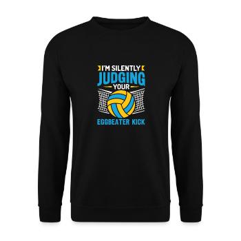Water Polo Wasserball - Unisex Sweatshirt - black - Front - Alina (178cm) & Michal (187cm)