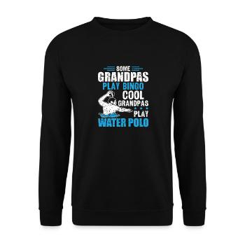 Water Polo Wasserball - Unisex Sweatshirt - black - Front - Alina (178cm) & Michal (187cm)