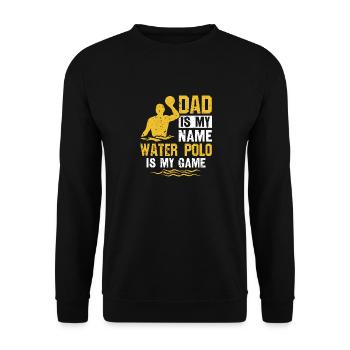 Water Polo Wasserball - Unisex Sweatshirt - black - Front - Alina (178cm) & Michal (187cm)