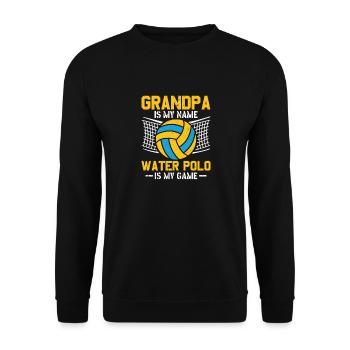 Water Polo Wasserball - Unisex Sweatshirt - black - Front - Alina (178cm) & Michal (187cm)
