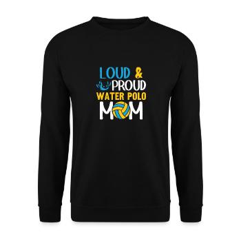 Water Polo Wasserball - Unisex Sweatshirt - black - Front - Alina (178cm) & Michal (187cm)