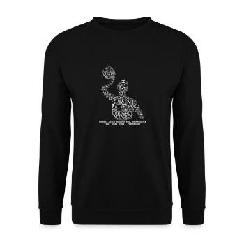 Water Polo Wasserball - Unisex Sweatshirt - black - Front - Alina (178cm) & Michal (187cm)