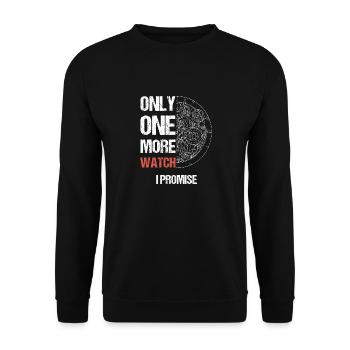 Montre Collector Horloger - Sweat-shirt Unisexe - noir - Devant - Alina (178cm) & Michal (187cm)