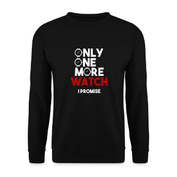 Watch Collector Watch Watchmaker - Unisex Sweatshirt - black - Front - Alina (178cm) & Michal (187cm)