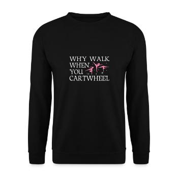 Pourquoi y aller si vous êtes Gymnastique Fille fille - Sweat-shirt Unisexe - noir - Devant - Alina (178cm) & Michal (187cm)