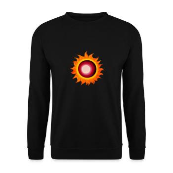 Sun Summer Watercolor Nature Beach Sky 01 - Unisex Sweatshirt - black - Front - Alina (178cm) & Michal (187cm)