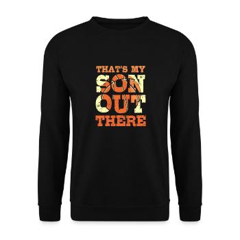 That's my son out there Basketball - Unisex Pullover - Schwarz - Vorne - Alina (178cm) & Michal (187cm)