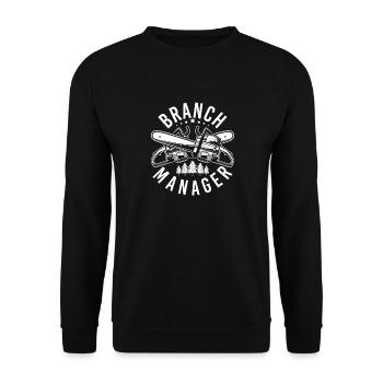 Branch Manager Branches Branches Forester Forester - Unisex Sweatshirt - black - Front - Alina (178cm) & Michal (187cm)
