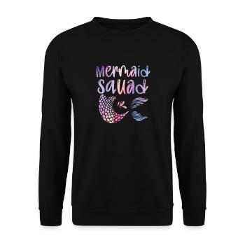 Mermaid Squad Mythical Creature Fin Mermaid - Sweat-shirt Unisexe - noir - Devant - Alina (178cm) & Michal (187cm)