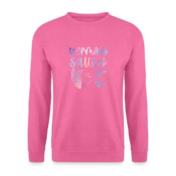 Mermaid Squad Mythical Creature Fin Mermaid - Sweat-shirt Unisexe - rose - Devant