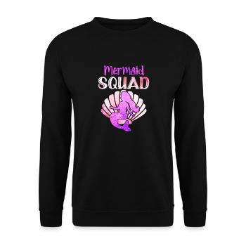 Mermaid Squad Mythical Creature Fin Mermaid - Sweat-shirt Unisexe - noir - Devant - Alina (178cm) & Michal (187cm)
