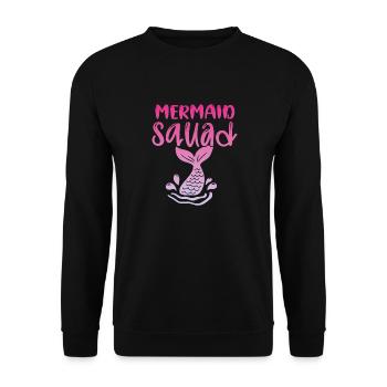 Mermaid Squad Mythical Creature Fin Mermaid - Sweat-shirt Unisexe - noir - Devant - Alina (178cm) & Michal (187cm)