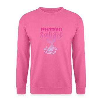 Mermaid Squad Mythical Creature Fin Mermaid - Sweat-shirt Unisexe - rose - Devant