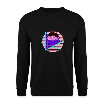 Cool Ramen Lover Vapor Wave Designs T-Shirt - Sweat-shirt Unisexe - noir - Devant - Alina (178cm) & Michal (187cm)