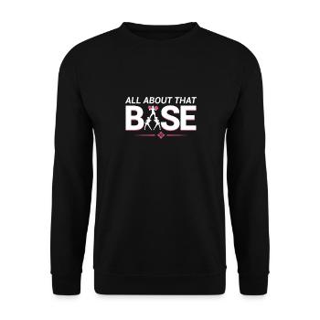 Cheerleader Über Diese Basis -Cheerleading - Unisex Pullover - Schwarz - Vorne - Alina (178cm) & Michal (187cm)