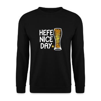 Bier Brauen Hobbybrauer Hefe Nice Day Biertrinker - Unisex Pullover - Schwarz - Vorne - Alina (178cm) & Michal (187cm)