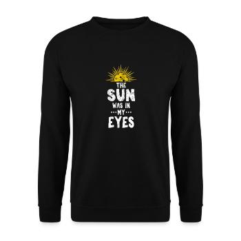 Funny Pickleball Excuse The Sun Was In My Eyes Pla - Unisex Sweatshirt - black - Front - Alina (178cm) & Michal (187cm)