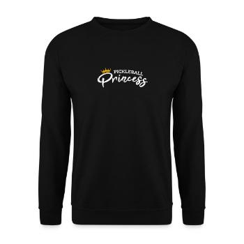 Pickleball Player Paddle Sport Pickleball Legend P - Unisex Pullover - Schwarz - Vorne - Alina (178cm) & Michal (187cm)