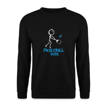 Funny Pickleball Design Men Boys Dude Pickleball P - Unisex Sweatshirt - black - Front - Alina (178cm) & Michal (187cm)
