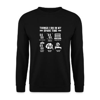 Watch Collector Watch Watchmaker - Unisex Sweatshirt - black - Front - Alina (178cm) & Michal (187cm)