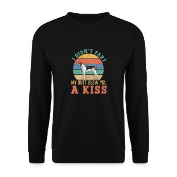 Treeing Walker Coonhound - Unisex Sweatshirt - black - Front - Alina (178cm) & Michal (187cm)