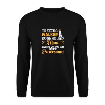 Treeing Walker Coonhound - Unisex Sweatshirt - black - Front - Alina (178cm) & Michal (187cm)