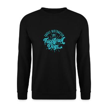 Treeing Walker Coonhound - Unisex Sweatshirt - black - Front - Alina (178cm) & Michal (187cm)