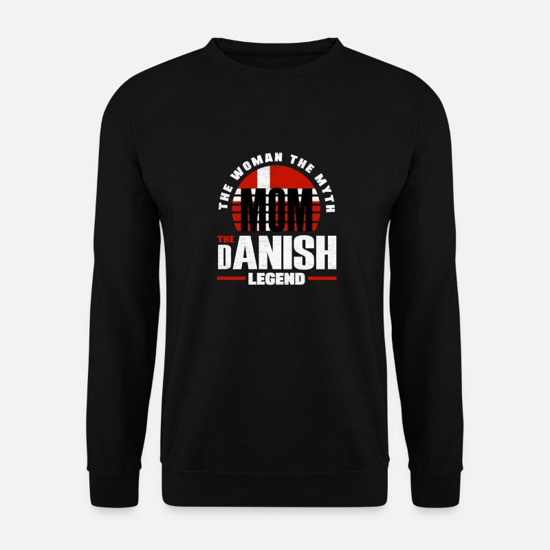 Danemark Drapeau Mère - Sweat-shirt Unisexe - noir