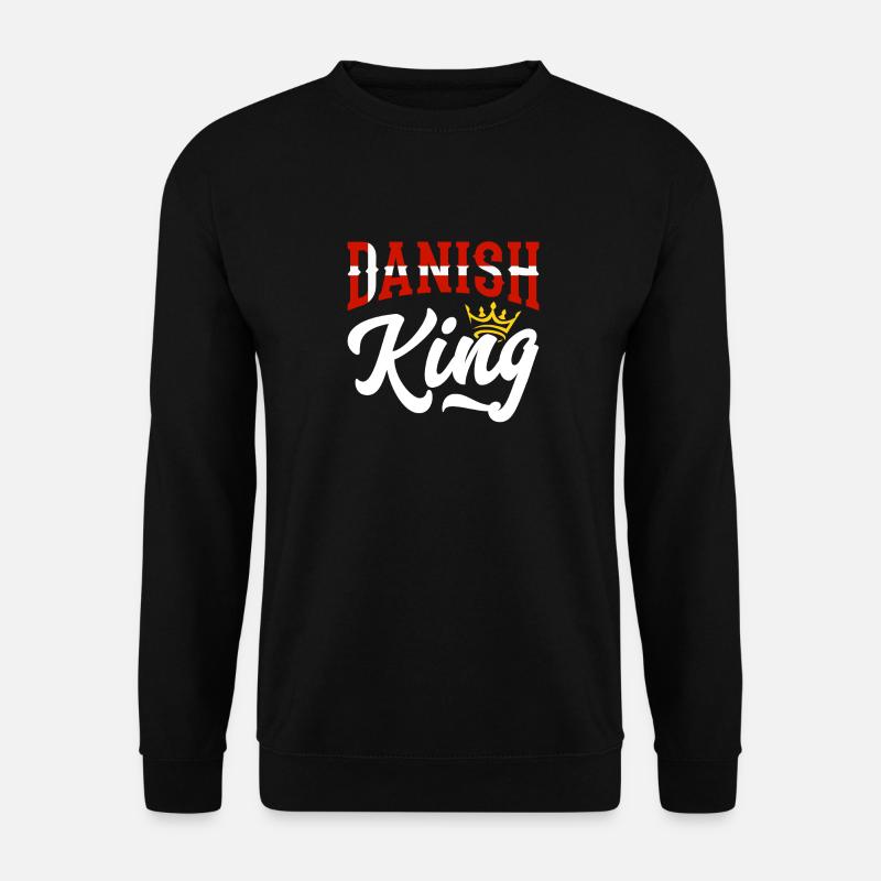 Danish King Denmark Danish Denmark Flag - Unisex Sweatshirt - black