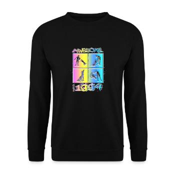 Awesome since 1994. Agility, Hundetraining - Unisex Sweatshirt - black - Front - Alina (178cm) & Michal (187cm)