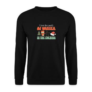 J’adore l’odeur de l’hiver le soir de - Sweat-shirt Unisexe - noir - Devant - Alina (178cm) & Michal (187cm)