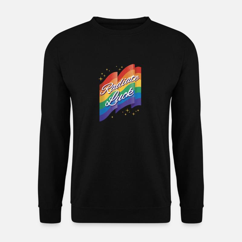 Radiate positivity Rainbow Dwarf Clouds - Unisex Sweatshirt - black