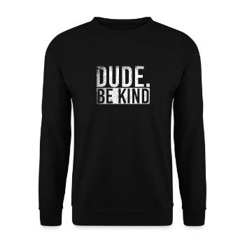 Dude Be Child - Unisex Sweatshirt - black - Front - Alina (178cm) & Michal (187cm)