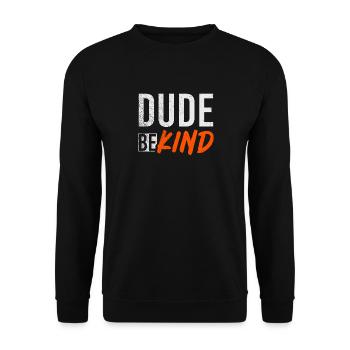 Dude Be Child - Unisex Sweatshirt - black - Front - Alina (178cm) & Michal (187cm)